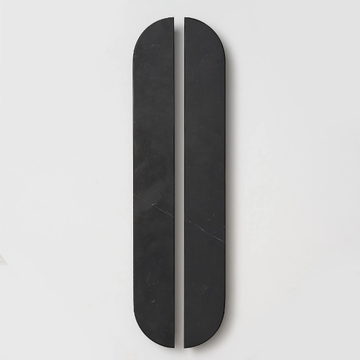 DOT - Nero Marquina marble furniture handle by Lo & Co Interiors - view 3